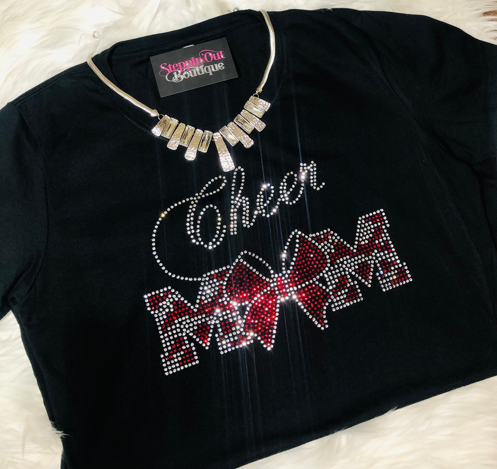 Cheer Mom Bling Shirt Cheer Mom Rhinestone Shirt Cheer Mom Etsy