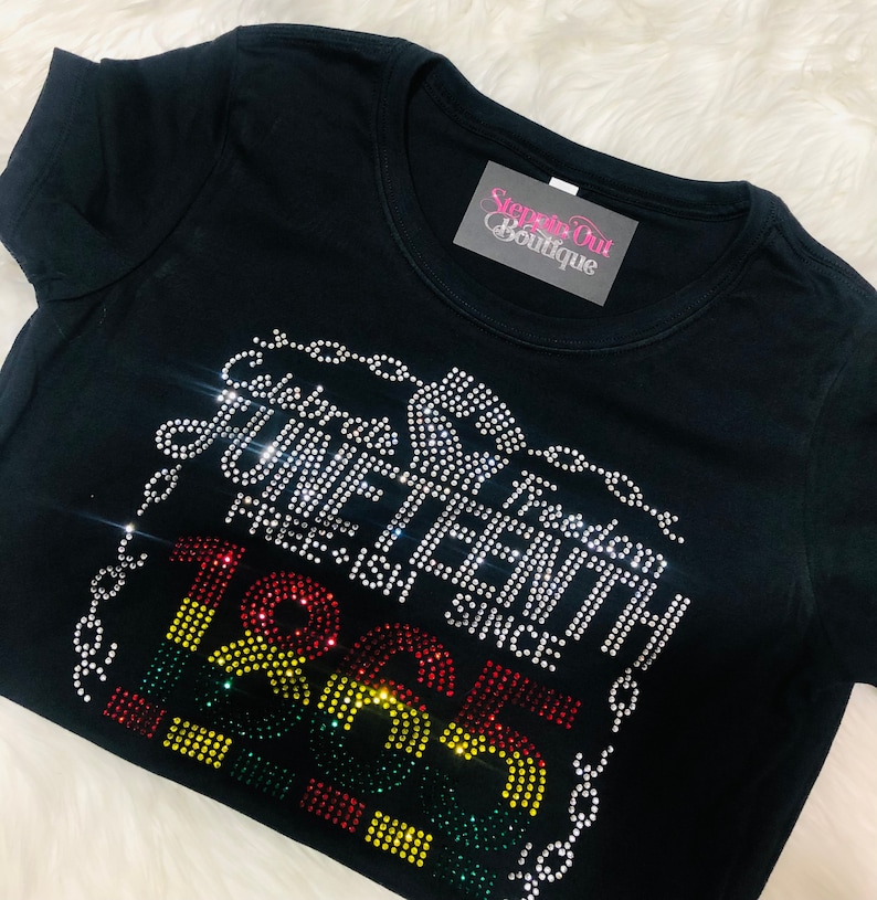 Juneteenth Rhinestone Shirt, Freeish Bling Tee, Celebrate Freedom Shirt, Juneteenth Outfit Women, Black History Shirt bild 4