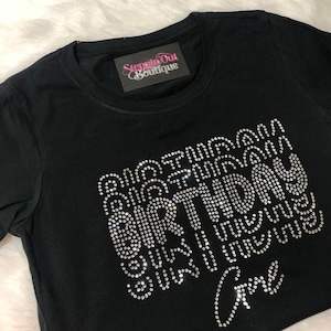 Birthday Girl Bling Shirt, Its My Birthday Bling Shirt, Rhinestone Birthday Shirt, Birthday Rhinestone Tee, Birthday Shirts For Women