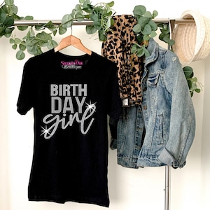 Birthday Girl Bling Shirt, Its My Birthday Bling Shirt, Rhinestone Birthday Shirt, Birthday Rhinestone Tee, Birthday Shirts For Women