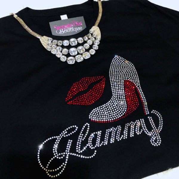 Rhinestone Sparkle T-Shirt & Trouser Set