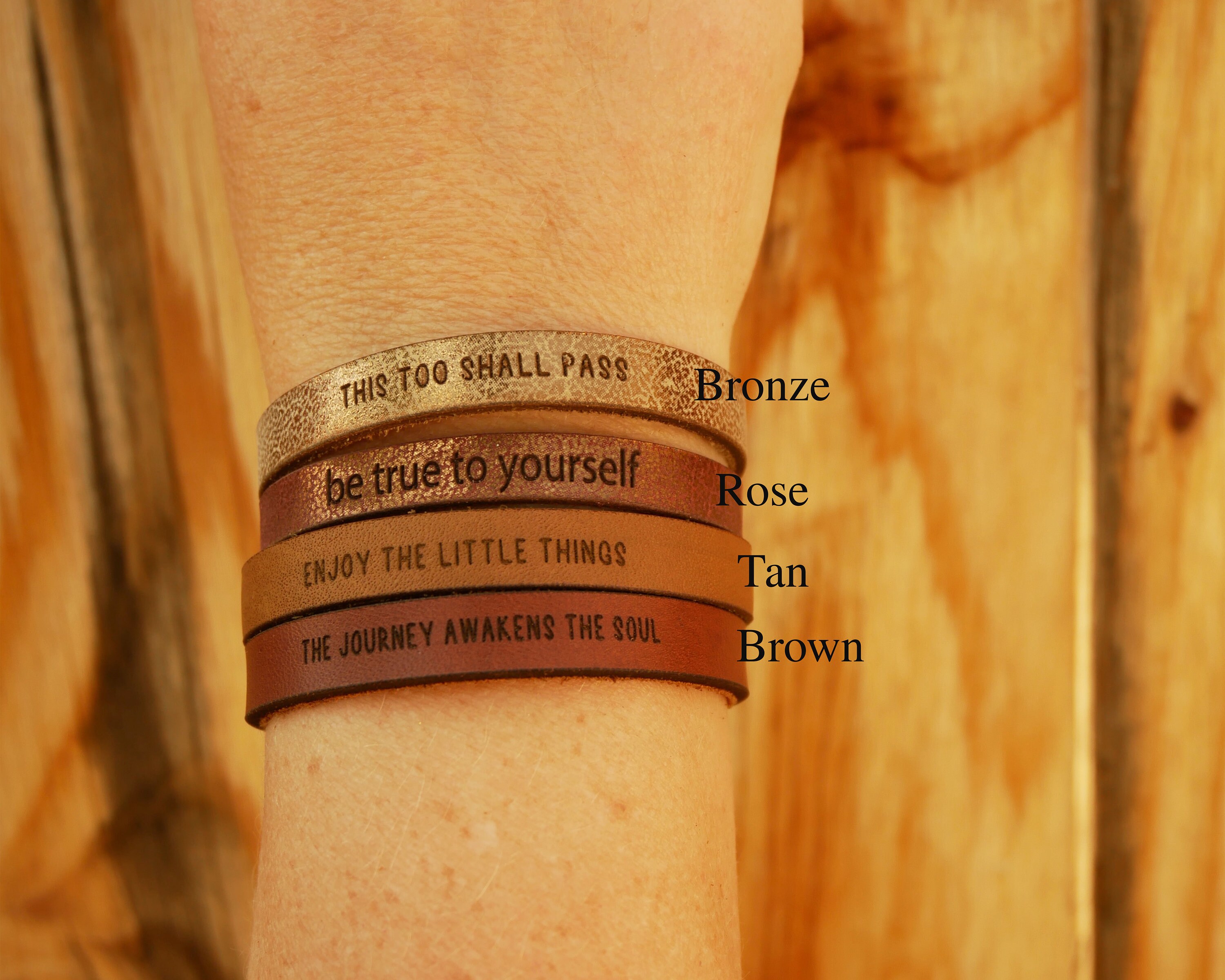 Say Yes to New Adventures Narrow Engraved Bracelet