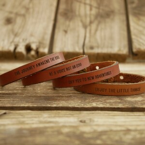 Be A Voice Not An Echo - Bracelet Gift- Narrow Engraved Bracelet-