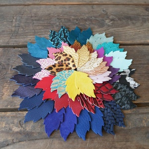 Blatt Leder Feder Ohrringe //Leder Palmblatt //2&quot;Vorgeschnittene Ohrringe//Die Cutout //Cut-out Leder