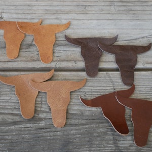 Genuine Cow skull Earrings// Skull // Rustic Boho Chic // Western Design