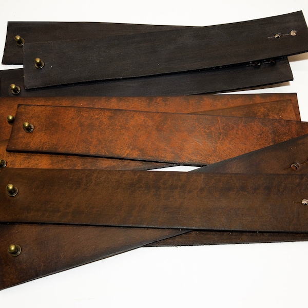 Wholesale Leather Cuffs- Soft Distressed Leather Wristbands-Genuine Leather 1.5" wide leather cuff- Vintage