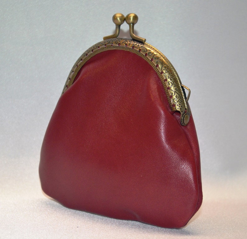 Leather Purse. Coin Purse, Genuine Leather, Coin Purse Leather image 4