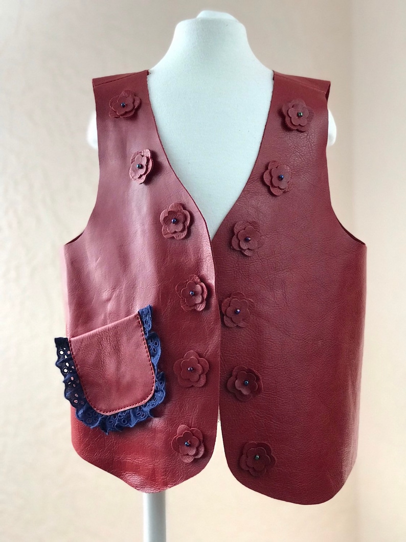 Childrens Baby Toddler leather vest Etsy