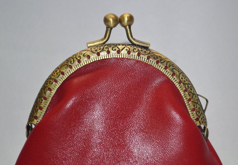 Leather Purse. Coin Purse, Genuine Leather, Coin Purse Leather image 5