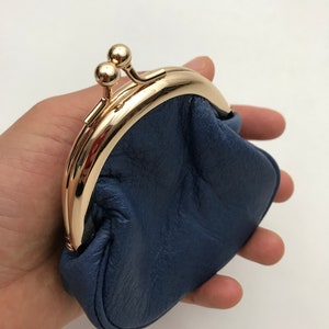 Small clasp coin purse ,Coin purse, Genuine leather coin purse, Leather pouch ,handmade leather purse!