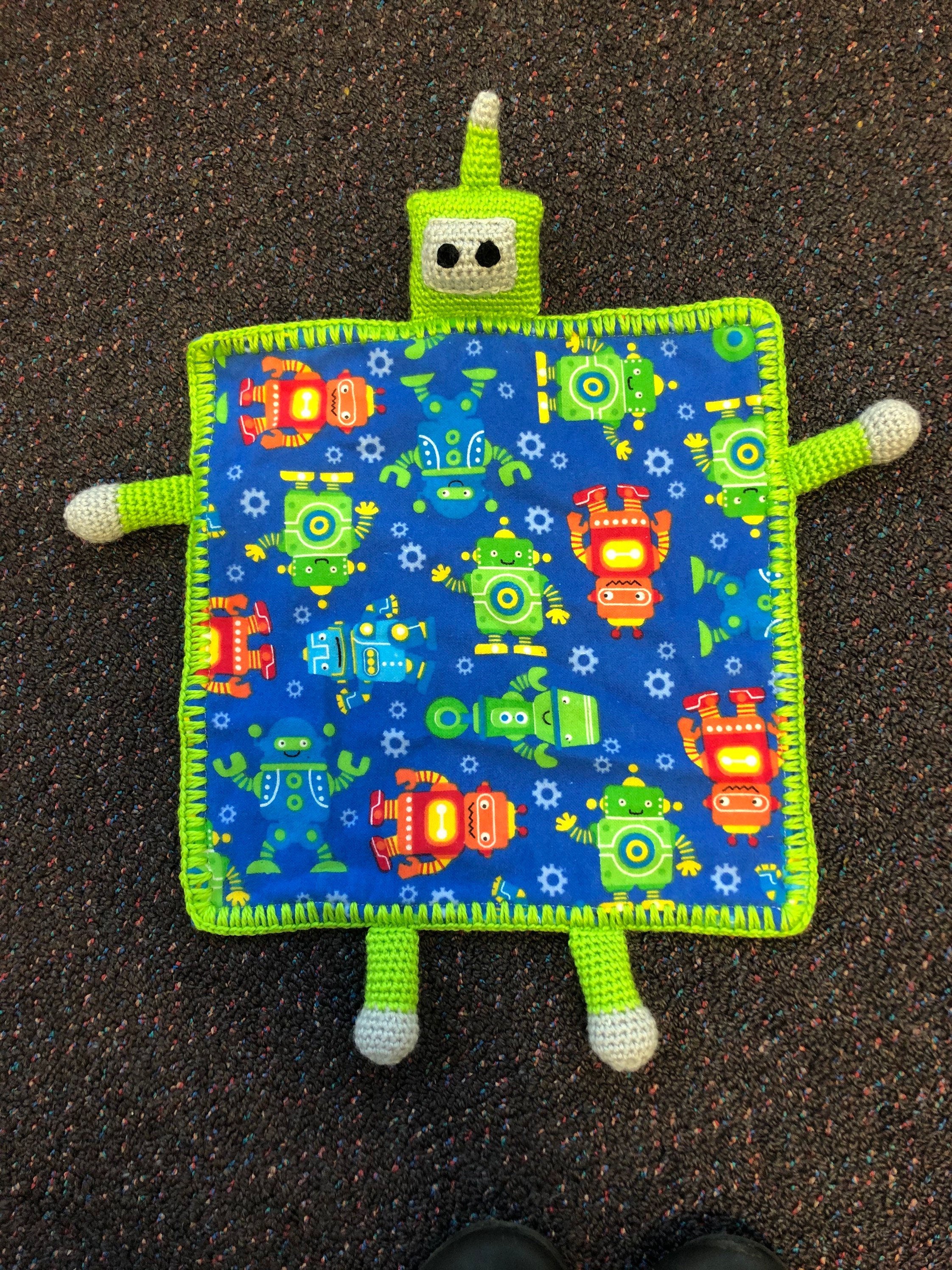 LISTO PARA ENVIAR Robot Lovey / Manta de seguridad / Edredón Etsy España