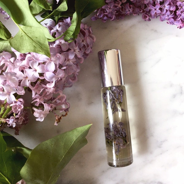 Fresh Lilac Essential Oil Perfume | Natural Wildcrafted Lilac Perfume - Wild Lilac Scent, Bright, Clean Botanical Scent Spray Roll-on Lotion