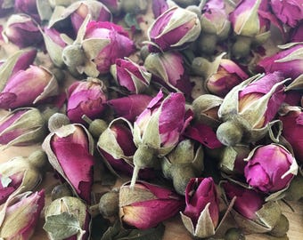 Miniature Baby Red Roses and Rose Buds | Dried mini Rose Buds | Bulk Herbs Dried Flowers | Dried Roses, Red Roses | Petite Roses