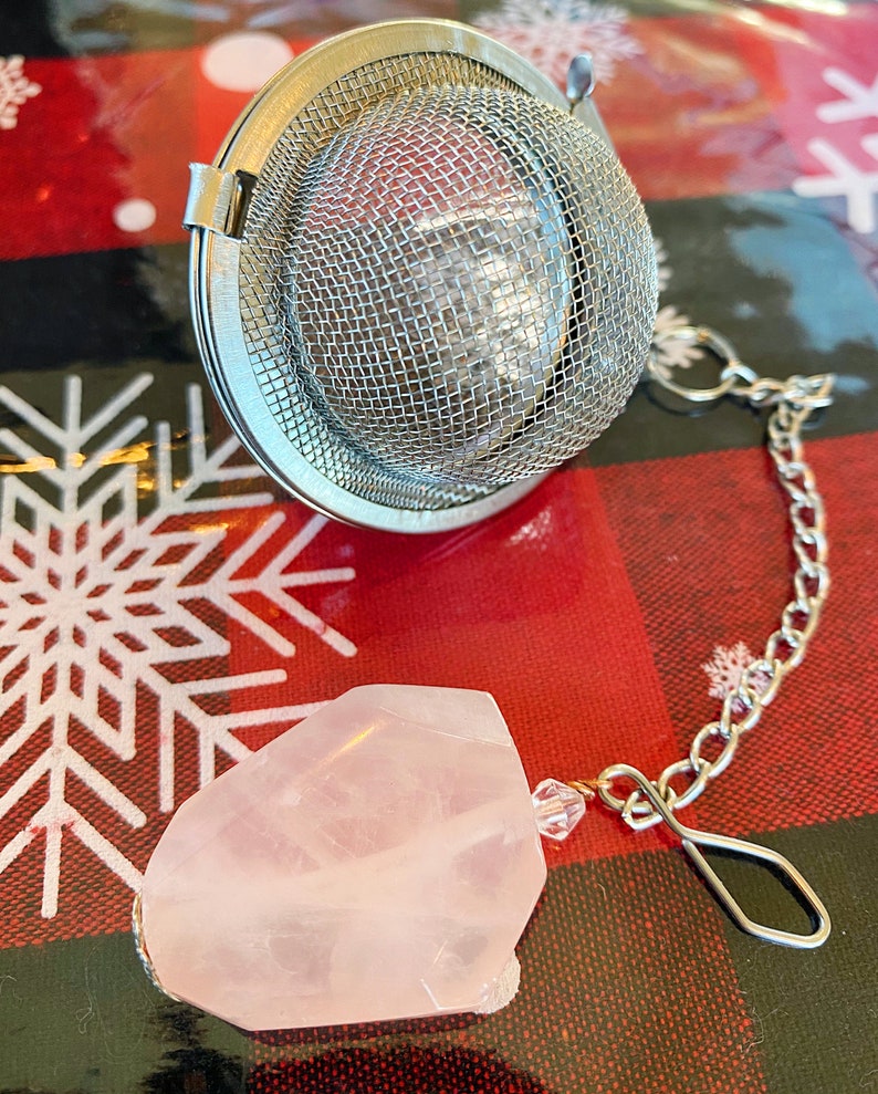 Psychic Divination, Dream Enhancer Third Eye Sight Tea Tea for Meditation and Shamanic Journey Develop Your Psychic Vision Tea Rose Quartz Infuser