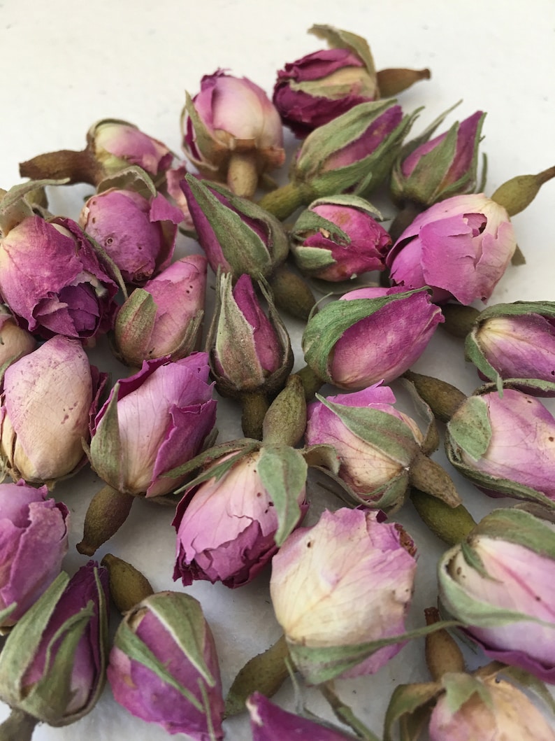 Red Mini Rose Rose Flower Bundle Dried Flowers Free US Shipping White Jasmine Buds 3 oz total dried flowers Flower Bundle Pink Rose
