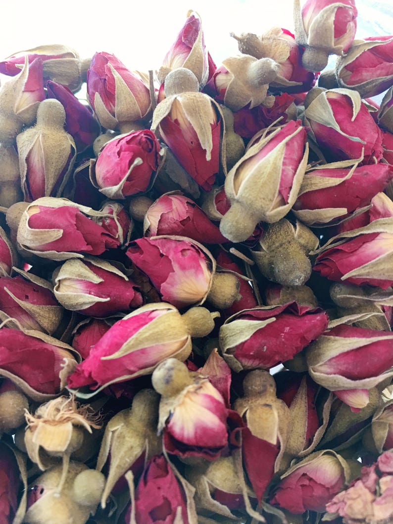Red Mini Rose Rose Flower Bundle Dried Flowers Free US Shipping White Jasmine Buds 3 oz total dried flowers Flower Bundle Pink Rose