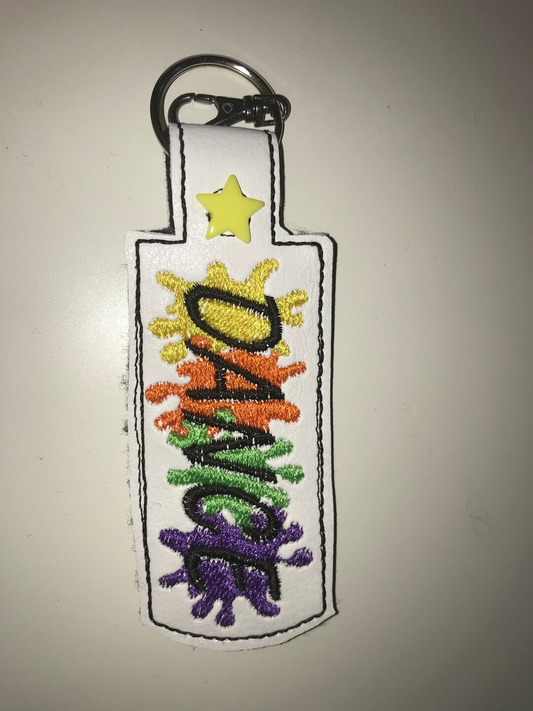 Paint Splat DANCE Keyfob Keyring Snaptab Etsy