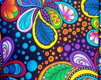 Wax fabrics 100% cotton &quot;peace and love&quot;