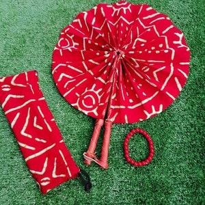 Evantail cera e pelle con astuccio "fan of you"