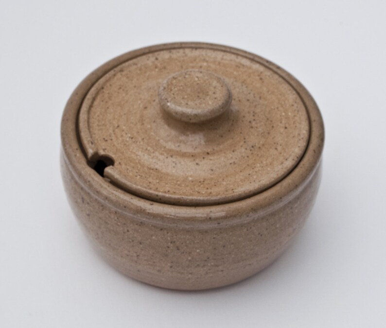 Blue Sugar Bowl With Spoon Rest Etsy