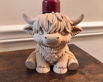 3d printed highland cow soap holder