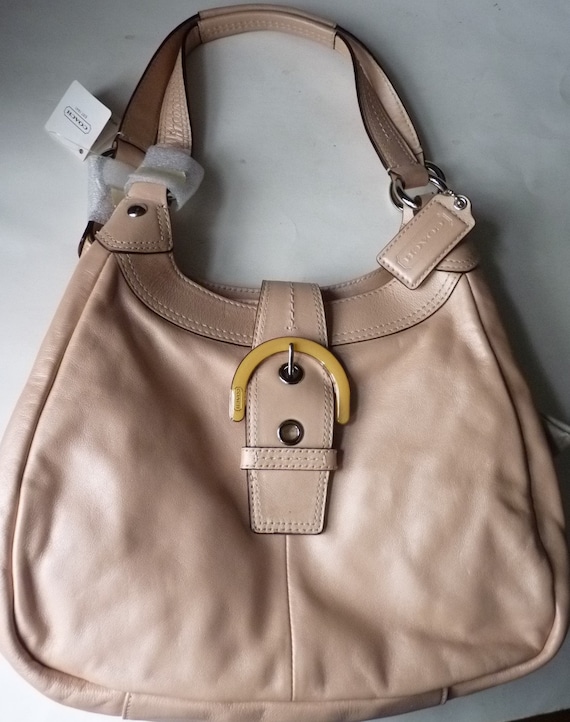 Authentic Coach soho shell pink leather hobo bag … - image 2