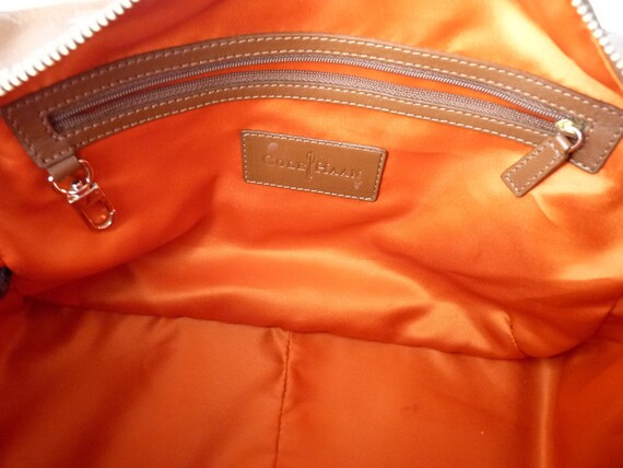 Cole Haan python leather caramel brown satchel bag - image 5