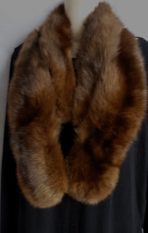 Genuine Russian Sable vintage scarf wrap stole