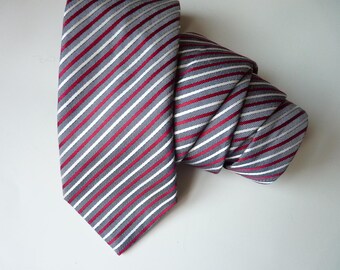 Seaward & Stearn striped silk tie