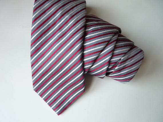 Seaward & Stearn striped silk tie