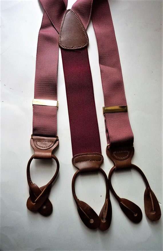 Trafalgar pink suspenders braces