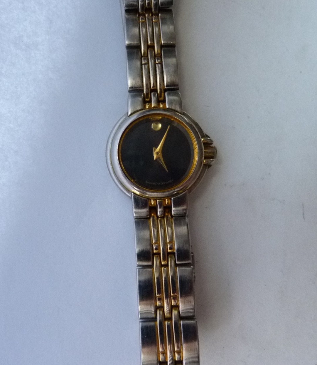 Movado Museum Two Tone Black Face Women display picture 3