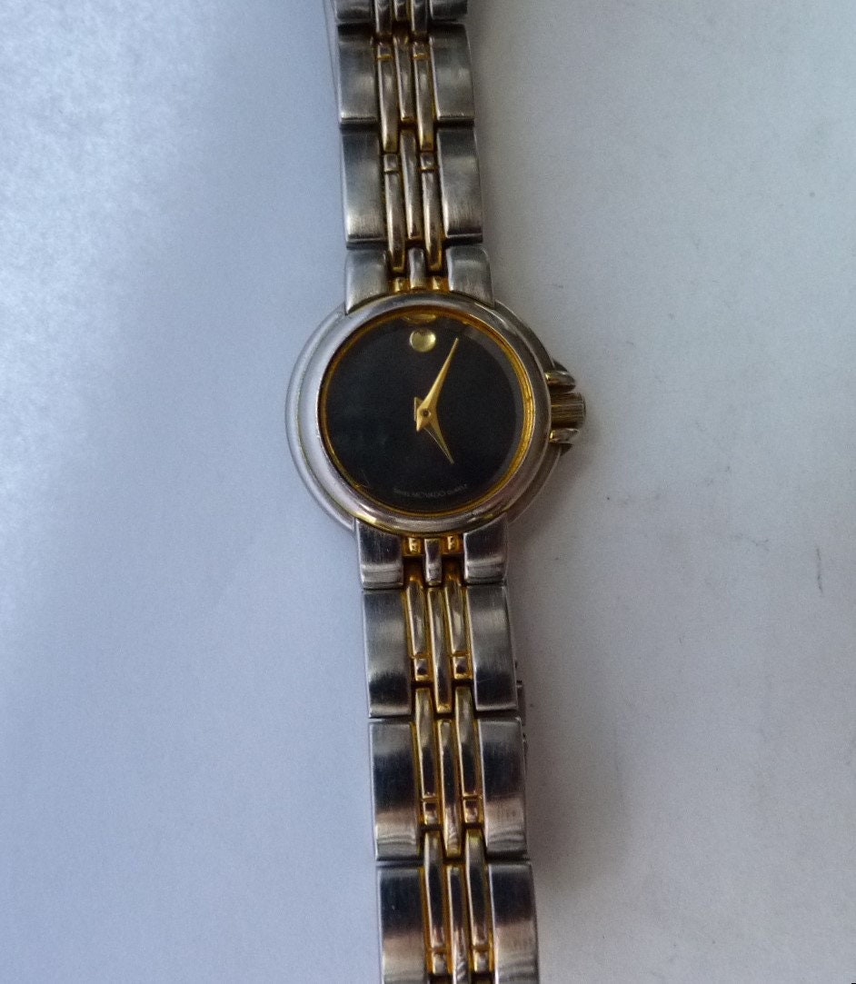This watch has been worn one or two times. Black Women’s Movado. Movado Women main image 3