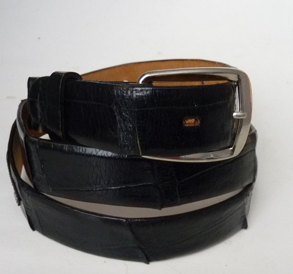 Genuine alligator black belt 42 - image 1