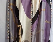 Daks belts buckles silk scarf shawl 68x20 quot