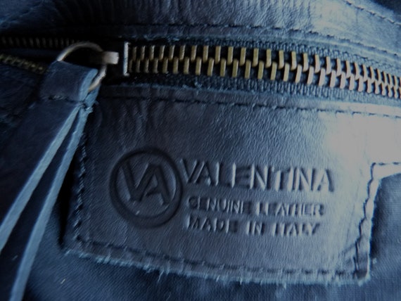 Valentina Italy woven black leather crossbody bag - image 4