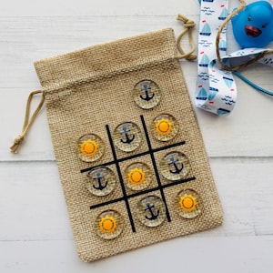 Cruise Fish Extender Tic Tac Toe Game: Anchor & Sun Party Favor