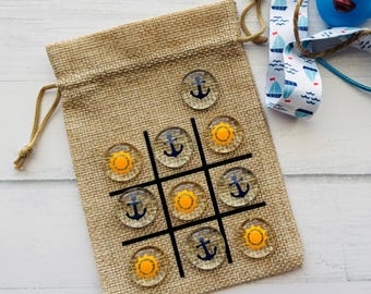 Cruise Fish Extender Tic Tac Toe Game: Anchor & Sun Party Favor