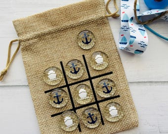 Cruise Fish Extender Gift: Tic Tac Toe Game - Ship & Anchor