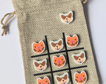 Dog & Cat Tic Tac Toe Game | Animal Theme Party Favors