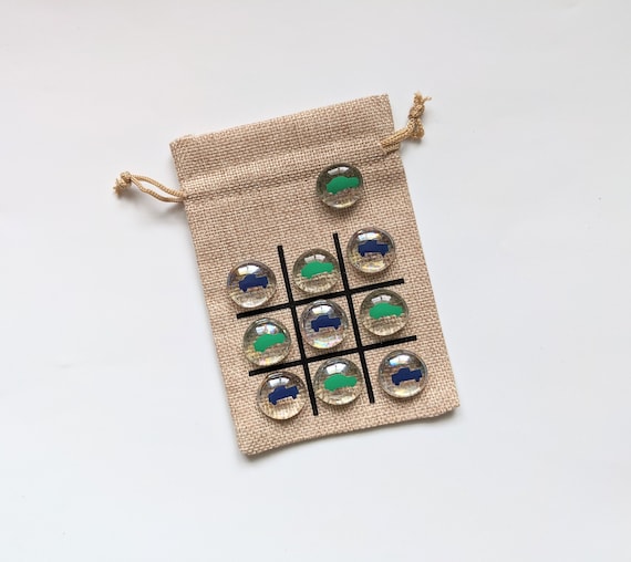 Transportation Theme - Birthday Party Favor or Gift - Cars and Trucks - Stocking Stuffer - Kids Tic Tac Toe Game - Birthday Gift for Boy Il_570xn
