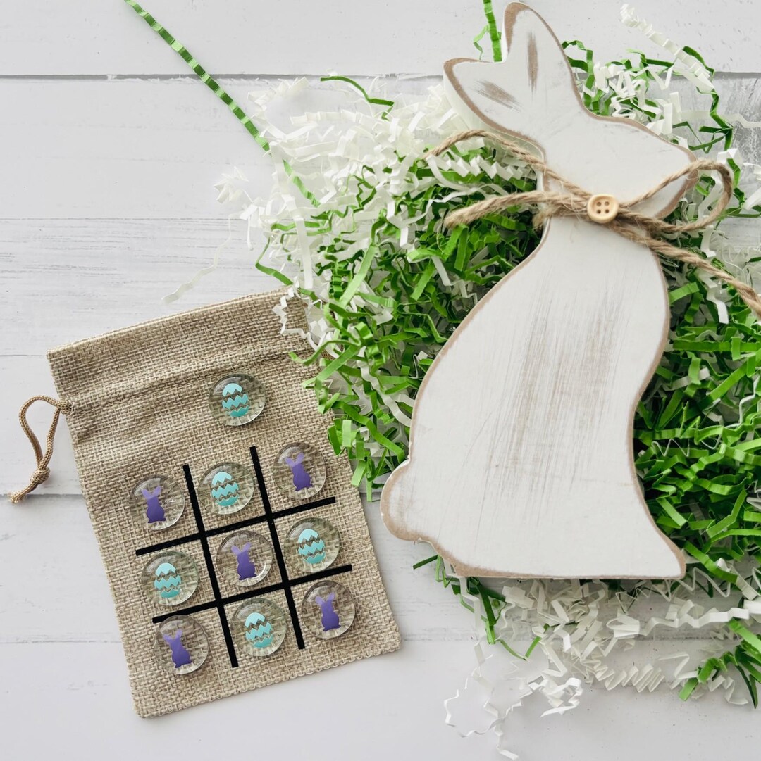 Easter Tic Tac Toe Game: Bunny & Egg Basket Filler - Etsy