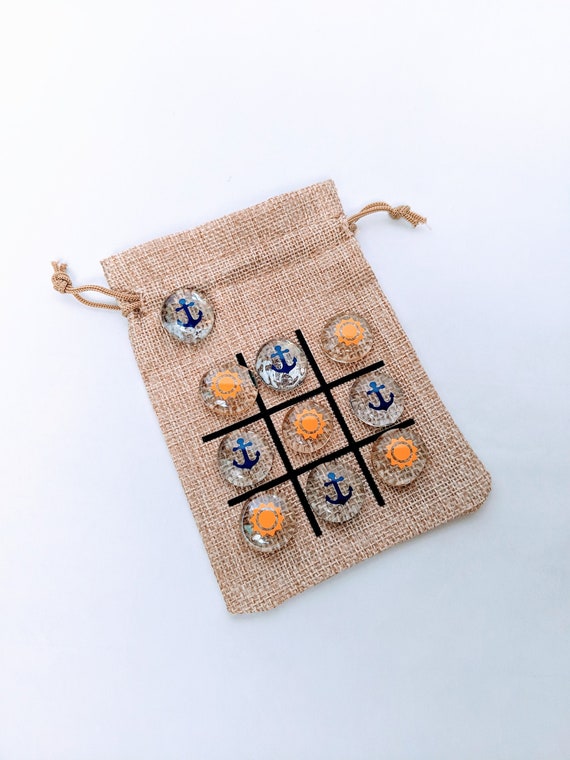 Fish Extender Gift - Tic Tac Toe Game - Birthday Party or Wedding Favor - Goody Bag - Cruise Gift - Stocking Stuffer - Sun and Anchor Il_570xn