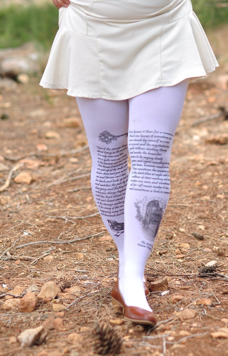 The Secret Gardenteen Clothing printed Teen Tights teenage Etsy UK
