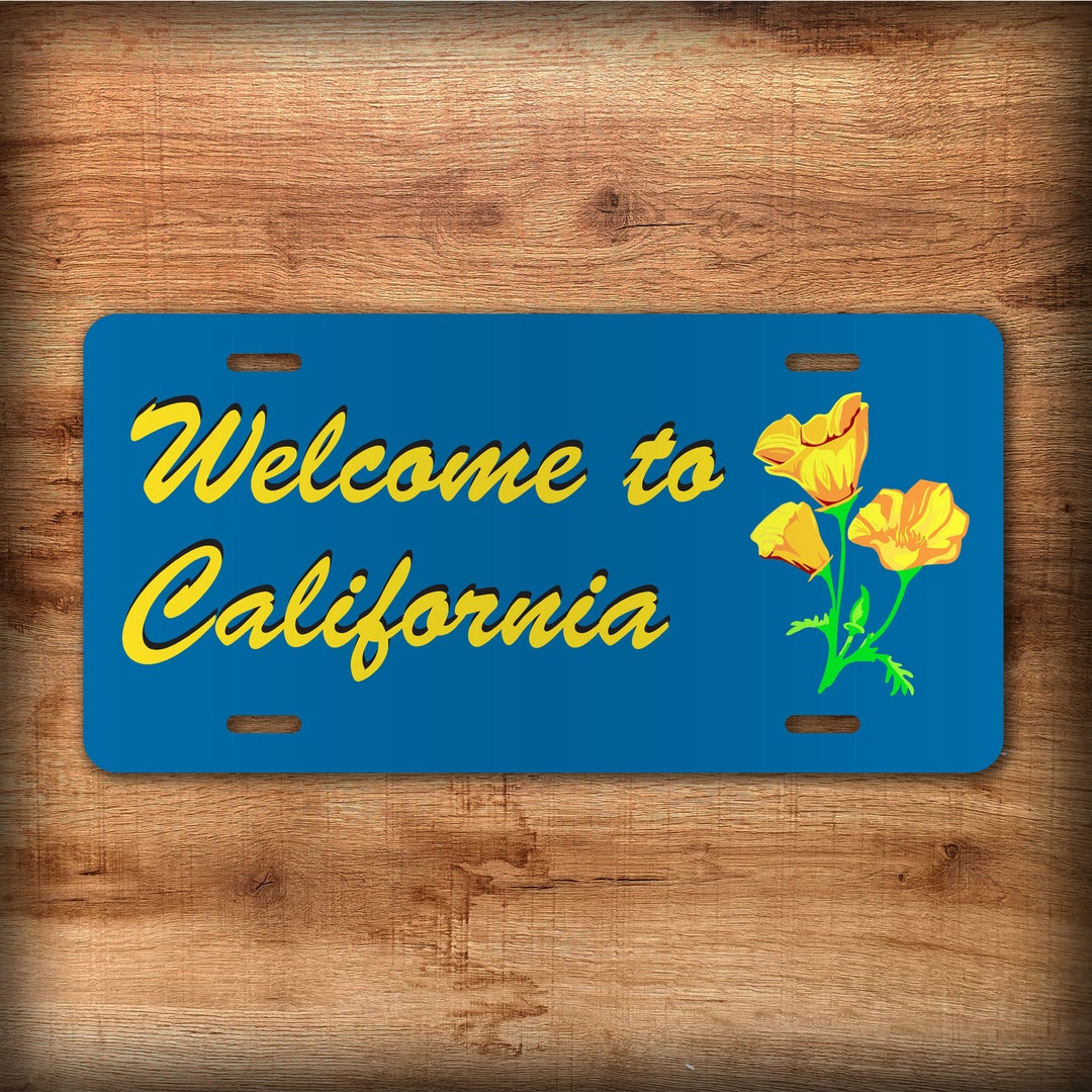 to California Vanity Plate Etsy