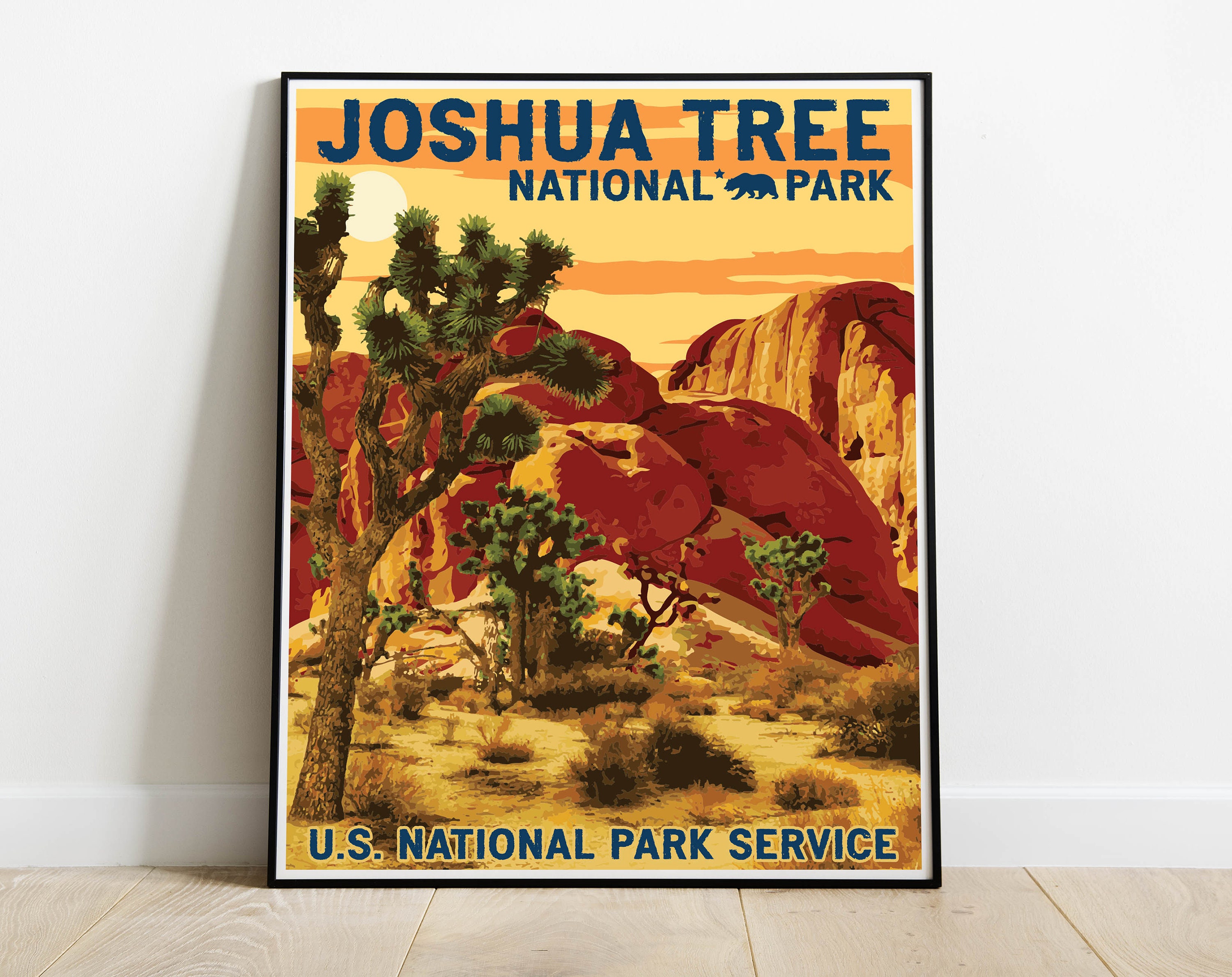 Joshua Tree National Park Poster Print California Paper, Gifts for Men ...