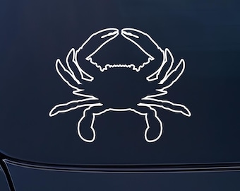 Maryland Blue Crab Outline Vinyl Decal