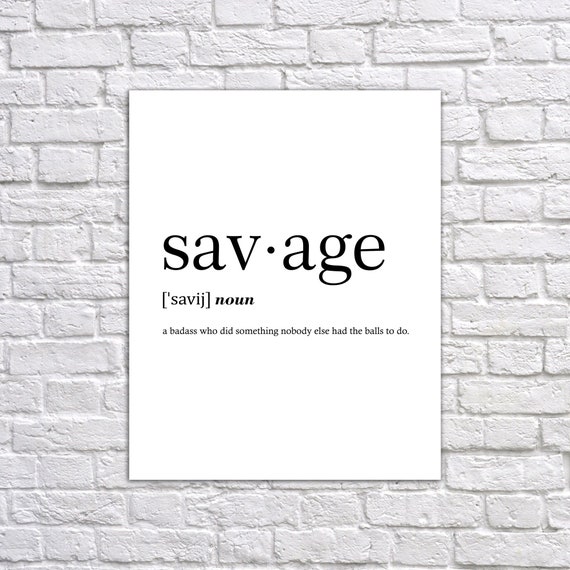 SAVAGE Definition. - Savage - Pin