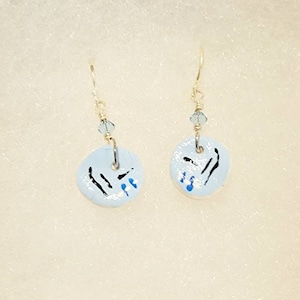 Blue Porcelain Earrings