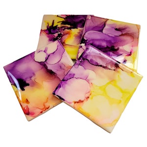 Ceramic Tile Coasters - Set of 4
